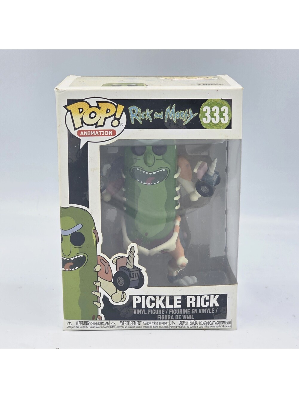 Funko Pop! Vinyl Rick and Morty Pickle Rick #333 Boxed Standard Green